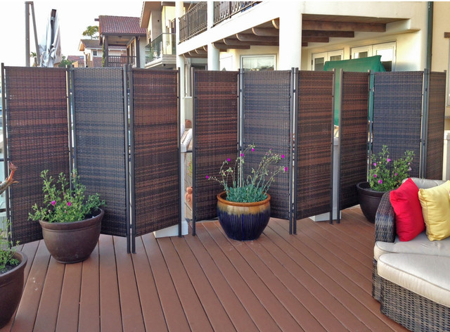Portable Folding Patio Privacy Screens for Outdoor - Tropical - New York -  by Benjamin | Houzz NZ