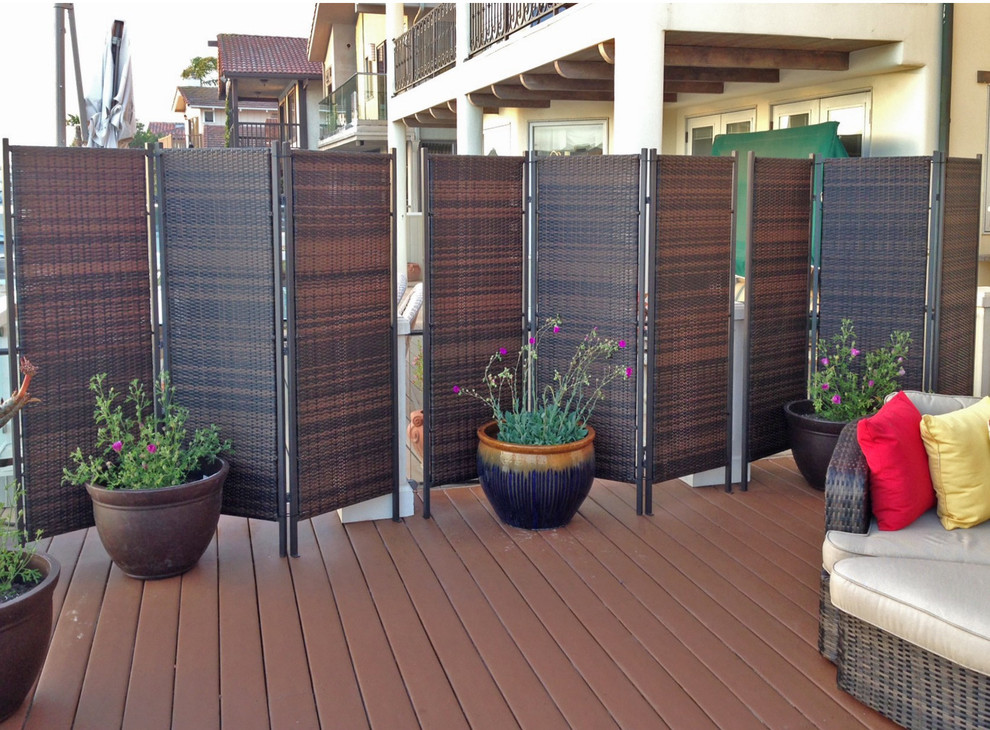 Portable Folding Patio Privacy Screens for Outdoor - Tropical - New York -  by Benjamin | Houzz
