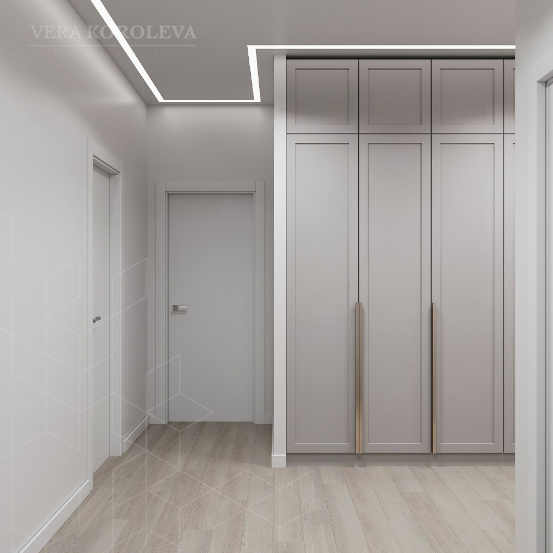 Дизайн-проект двухкомнатной квартиры в Москве в ЖК "Первый Московский"