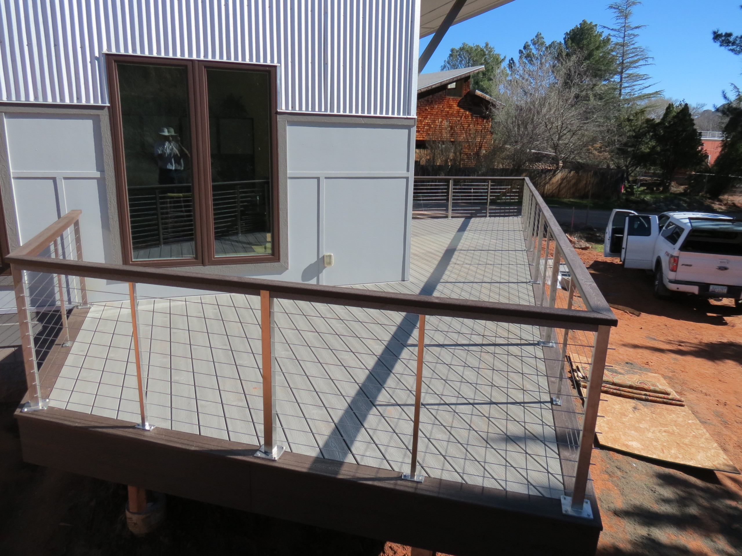 Trex decking and stainless railing - Sedona AZ