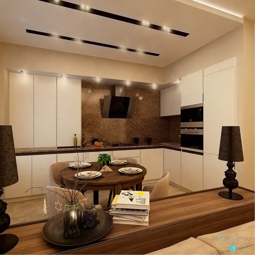 Гостиная - студия квартиры в г. Пятигорске