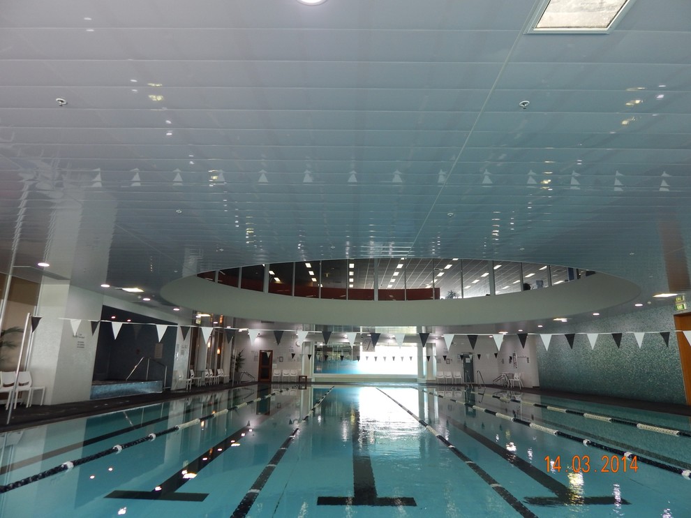 Indoor pool ceiling