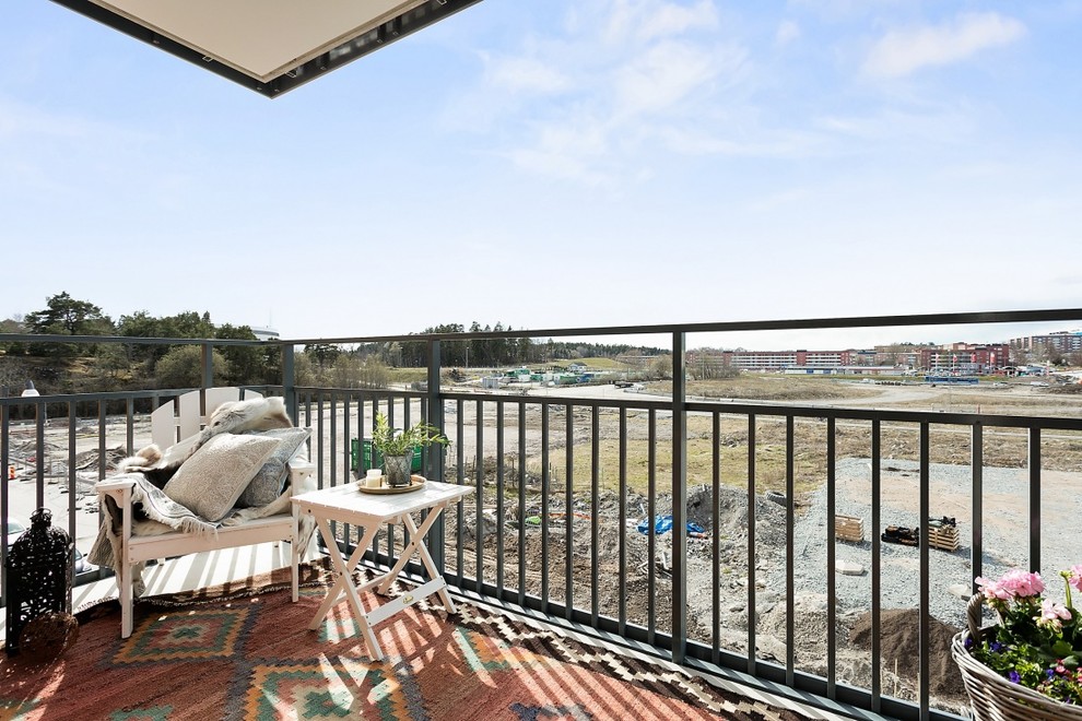 Inspiration för en vintage balkong