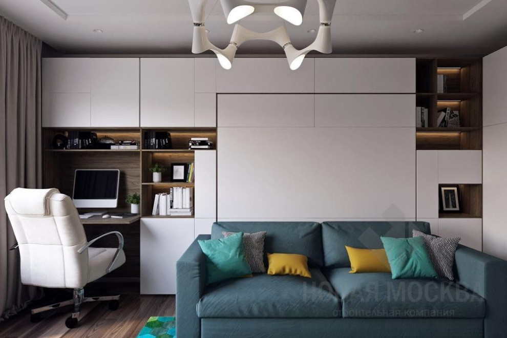 Дизайн-проект двухкомнатной квартиры 64,1 кв.м в ЖК «Татьянин Парк»