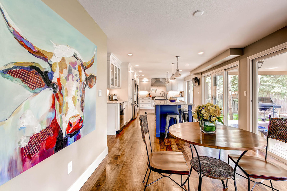 Inspiration for a transitional kitchen remodel in Denver