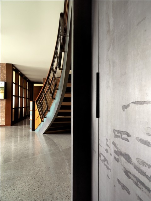 Quaker Bluff Residence rustic-staircase