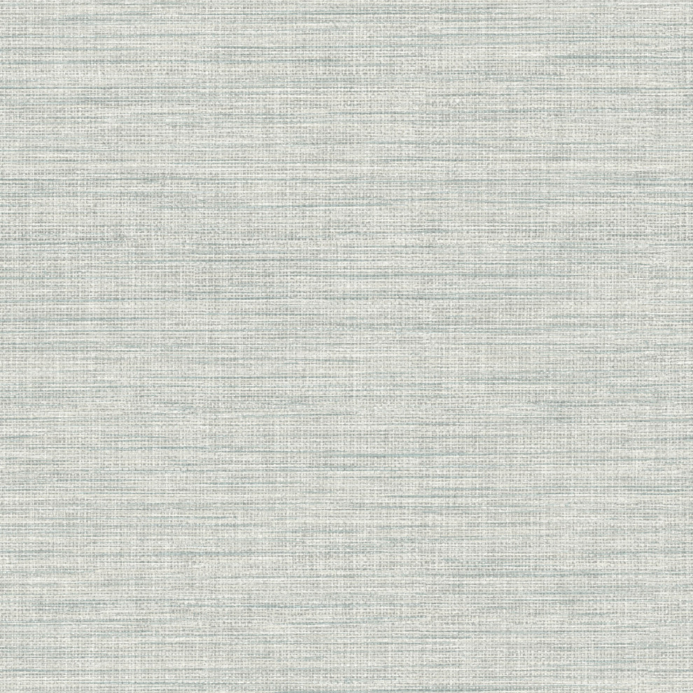 Exhale Seafoam Faux Grasscloth Wallpaper Transitional Wallpaper