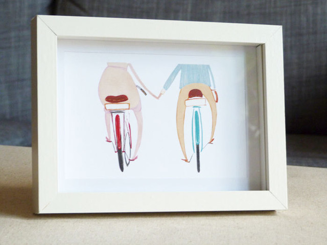 Happy Bikes Framed Print By Jolly Edition