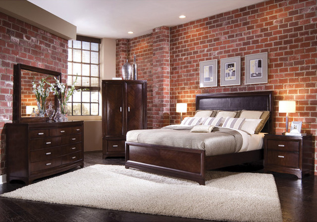 Brick Wallpaper Traditional Bedroom Houston By Total