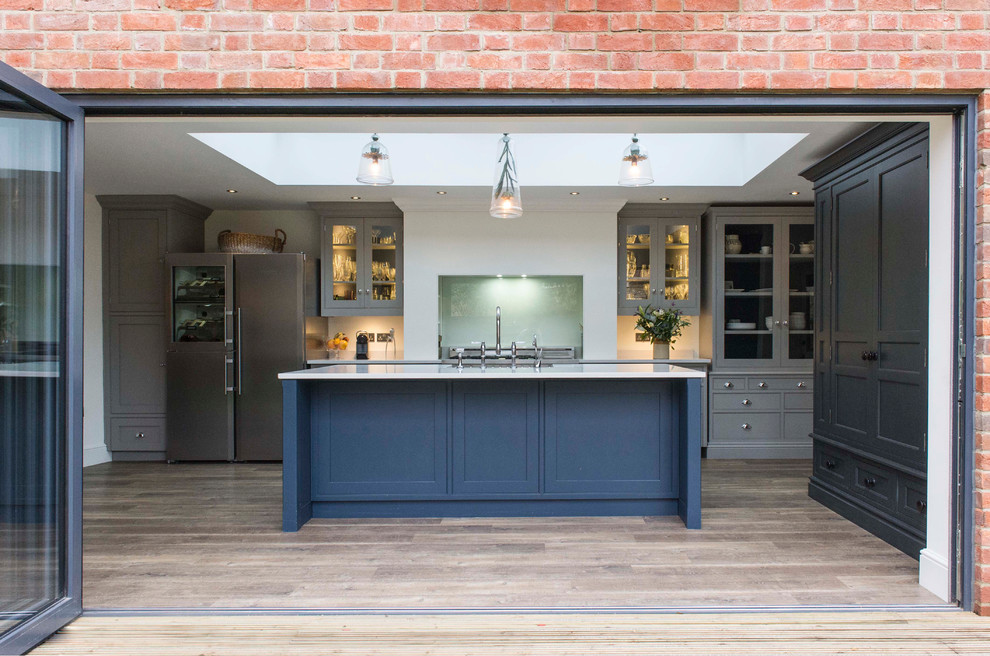 This is an example of a country kitchen in Gloucestershire.