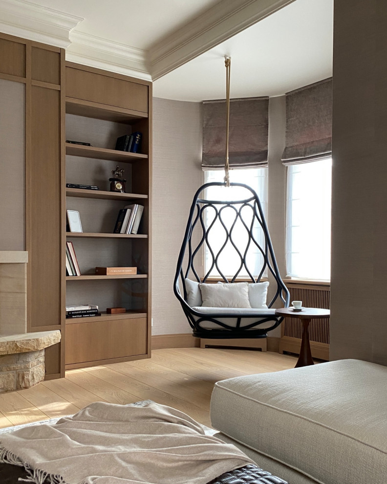 Библиотека в загородном доме