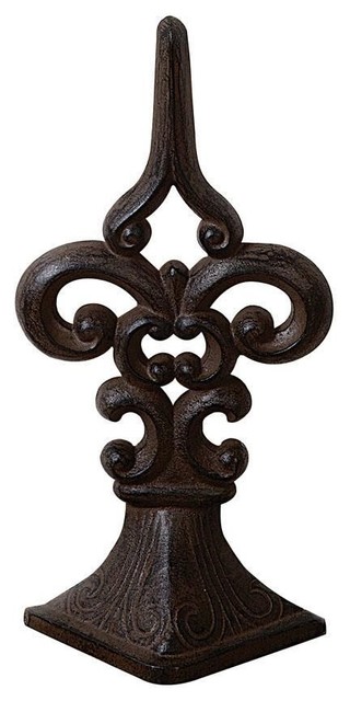 Fleur De Lis Cast Iron Door Stop 13 1 2 Mediterranean Fleur De Lis Cast Iron Door Stop 13 1 2