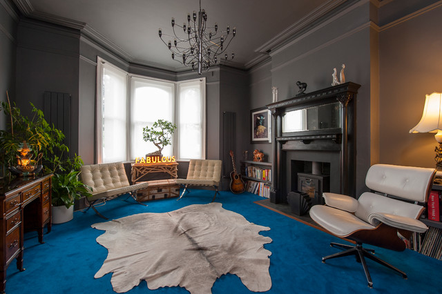 Victorian villa eklektisk-vardagsrum