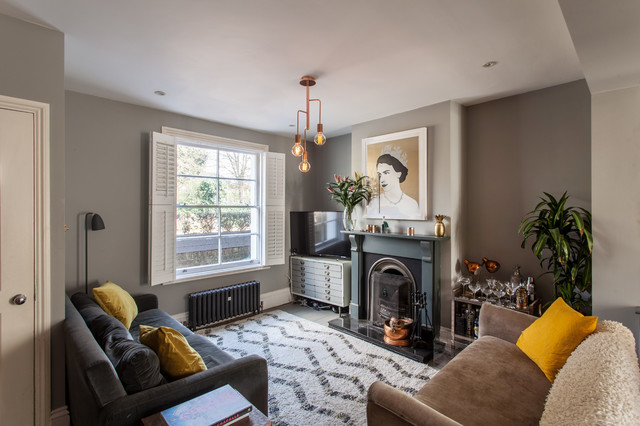 Quirky 2 bed SE15 eklektisk-vardagsrum