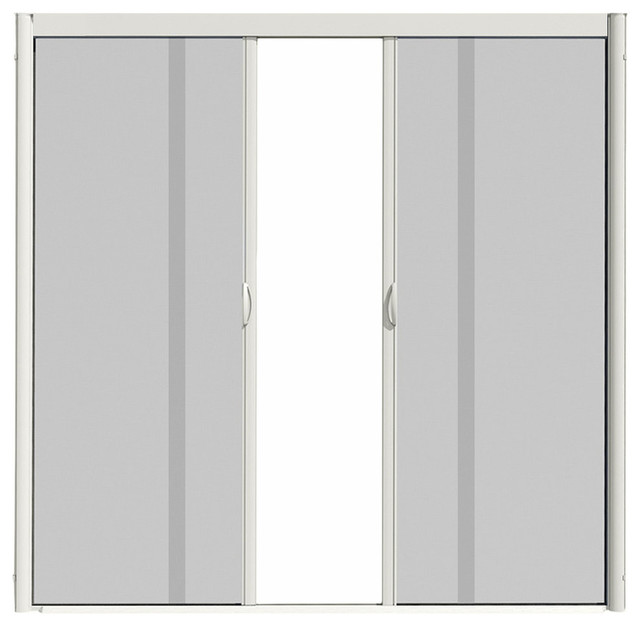 Visiscreen Double Panel Retractable Screen Door Contemporary