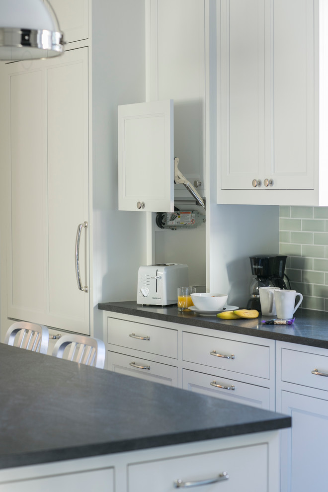 Classic White Kitchen in Scarsdale Transitional New York by