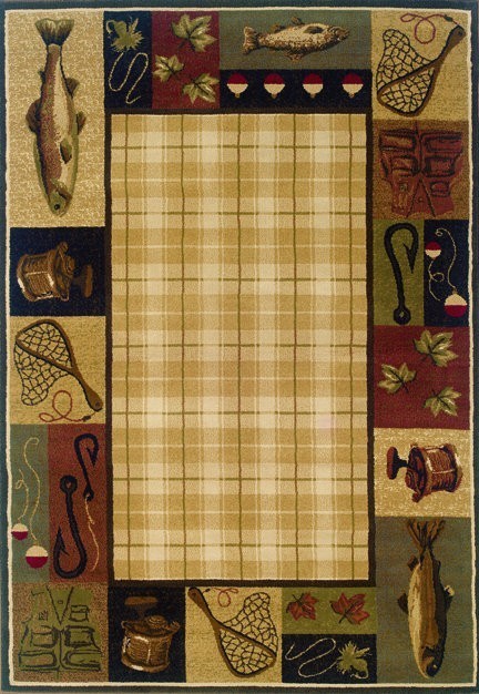 Oriental Weavers Sphinx Hudson 1065b Lodge Rug, Beige/Black, 10'0" x 13'0"