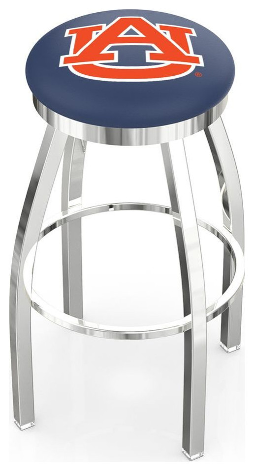 Holland L8C2C Auburn 30" Swivel Bar Stool Chrome Contemporary Bar