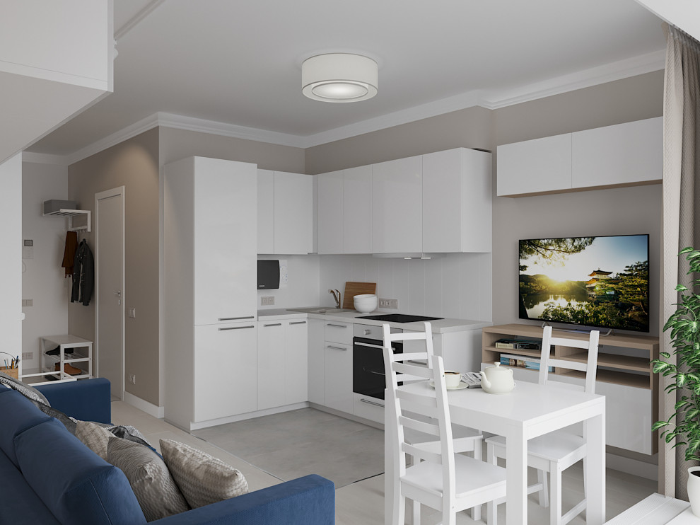 Квартира-студия 28 м2 Раннее утро