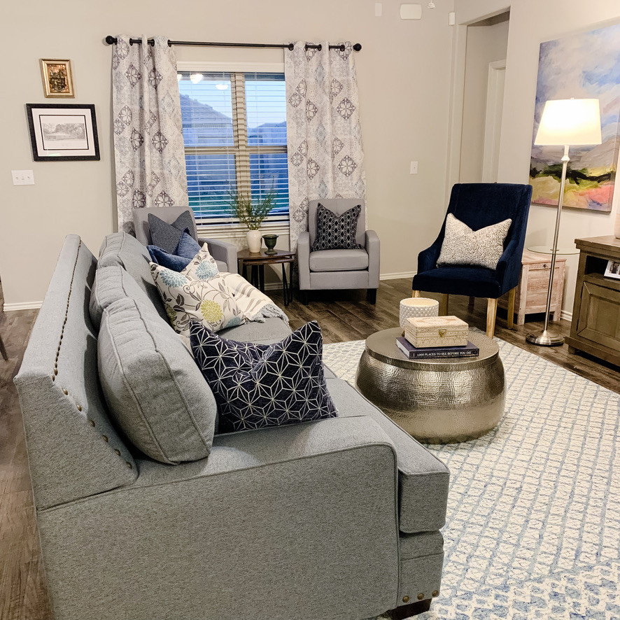 Missouri City Living and Dining Room