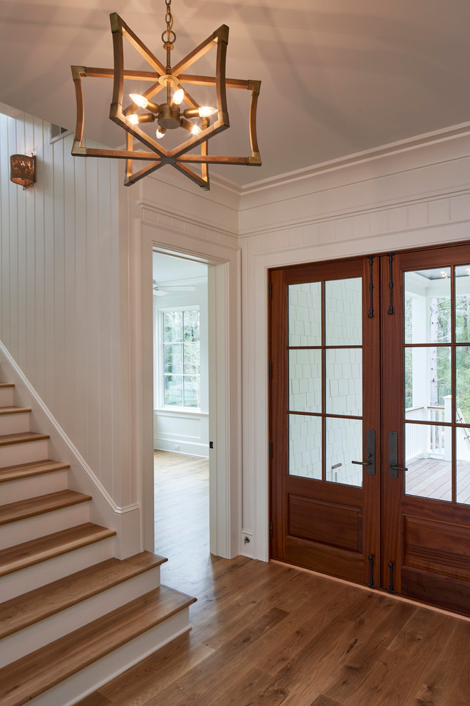 Inspiration for a transitional entryway in Charleston.