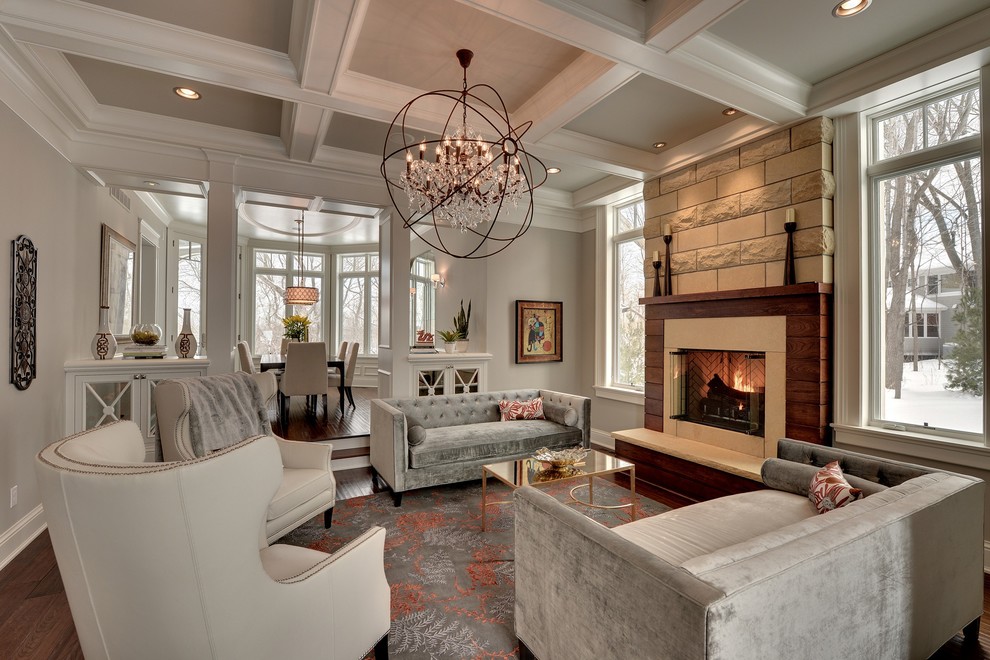 Design ideas for a traditional living room in Minneapolis.