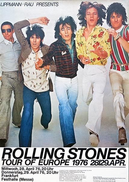 Vintage 1978 Rolling Stones New Orleans Superdome Concert Poster  A3 Print 