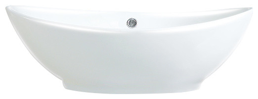 Susan China Oval Vessel Sink White 23 Contemporary Bathroom Susan China Oval Vessel Sink White 23