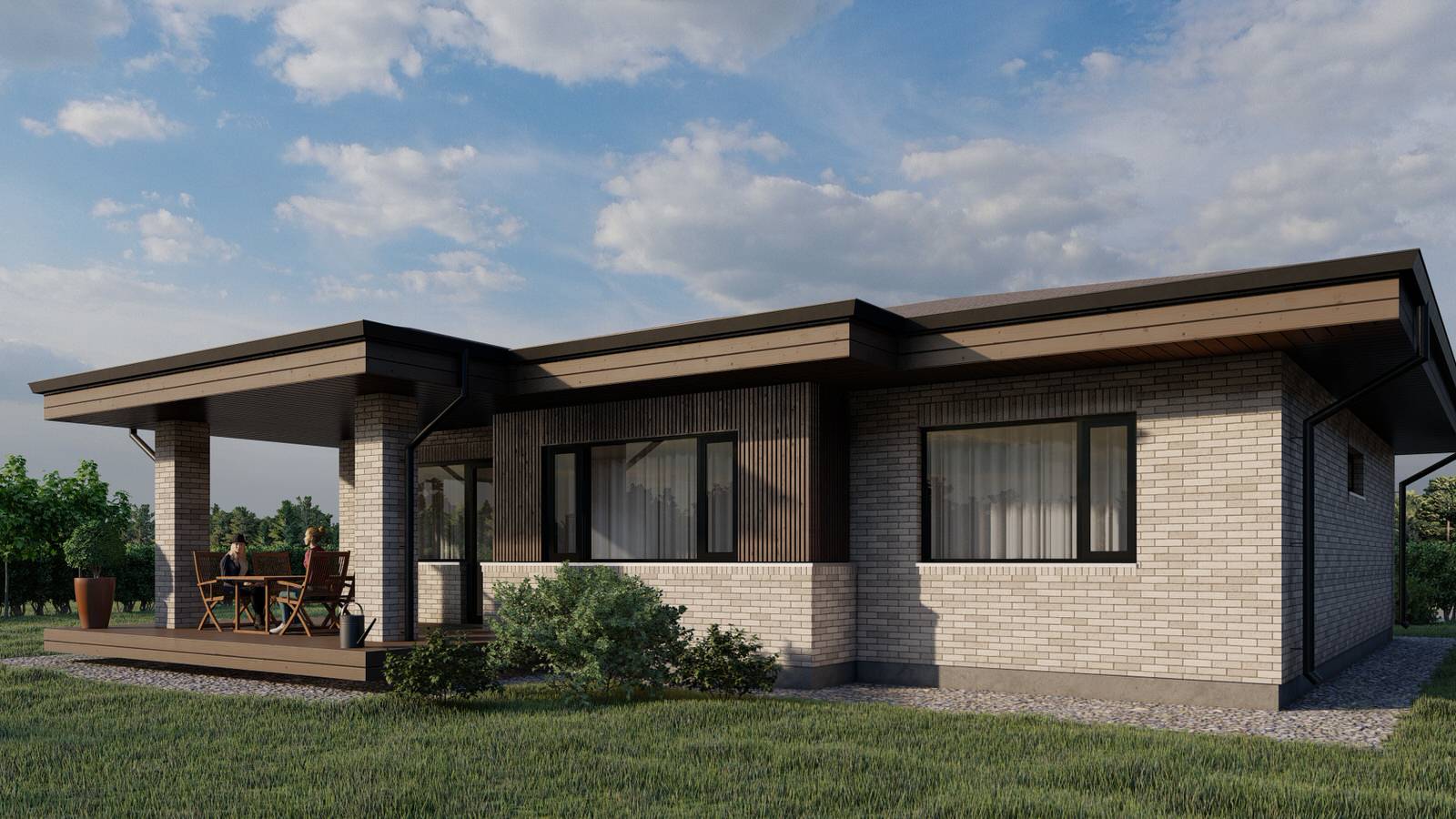 Одноэтажный дом в пос. Зимняя горка