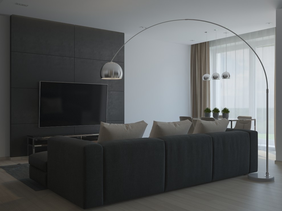 Гостиная - кухня в частном доме