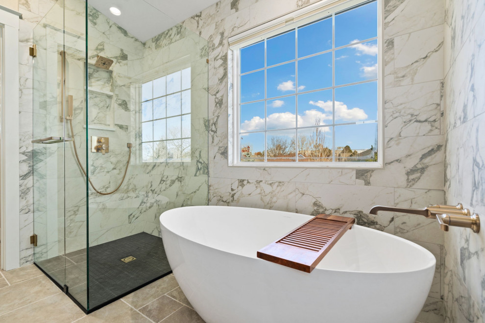 Bathroom - transitional bathroom idea in Denver
