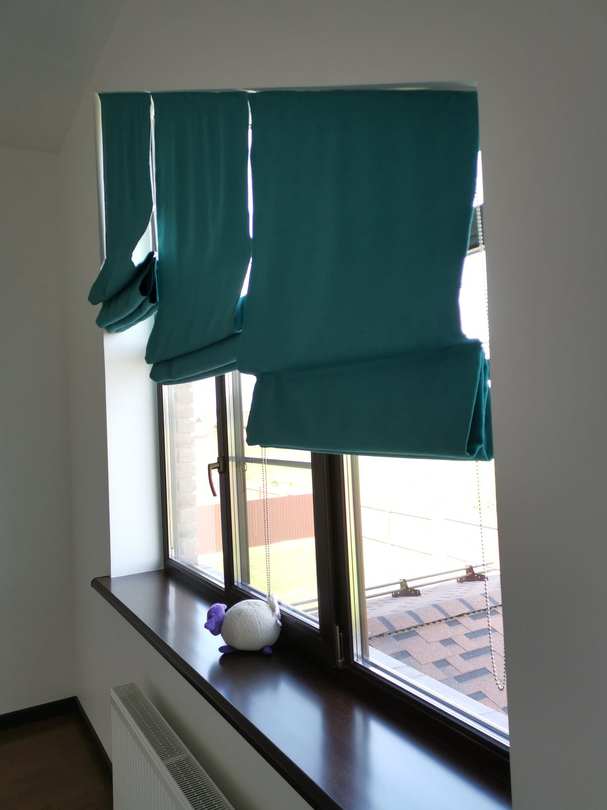 Римки в доме. Скошеные окна