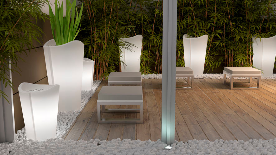 Светящееся кашпо Басано