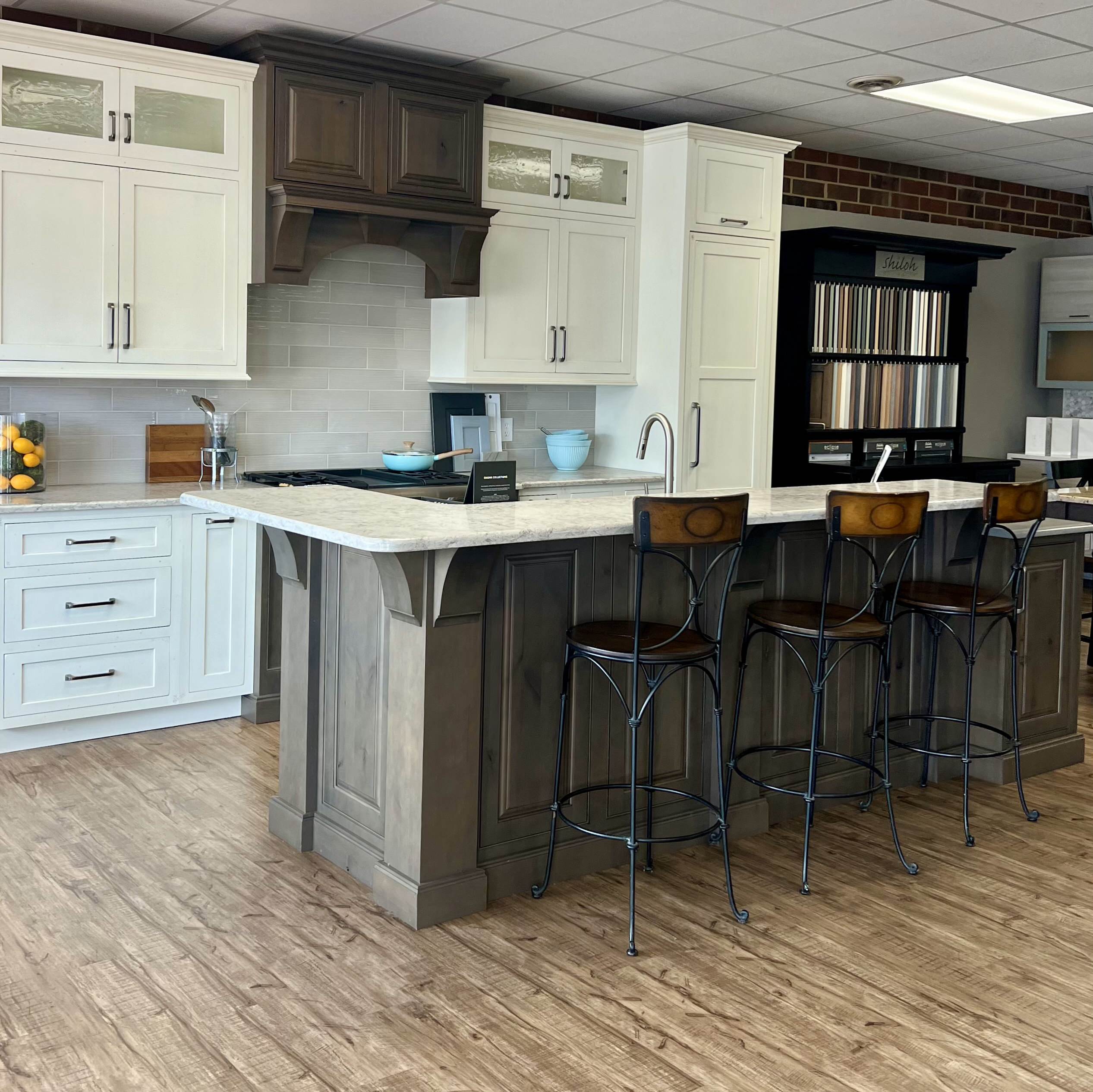Kitchen Vision Showroom in Winston-Salem NC with Kitchen Cabinets Countertops and Appliances