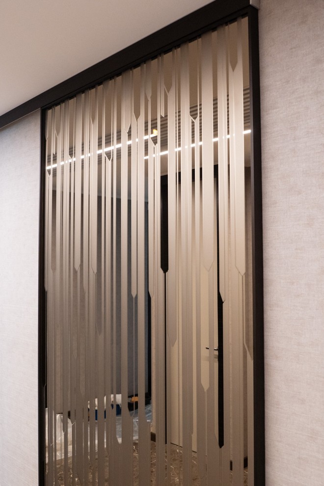 Раздвижная подвесная межкомнатная перегородка дверь в профиле R1200 AIR raumplus