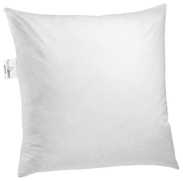 Comfydown 95 Feather 5 Down Square Decorative Pillow Insert