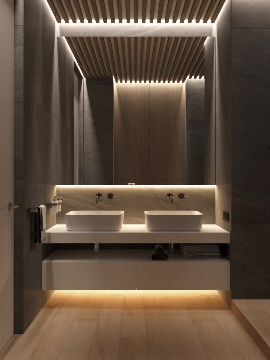 Современная квартира с видом на лес