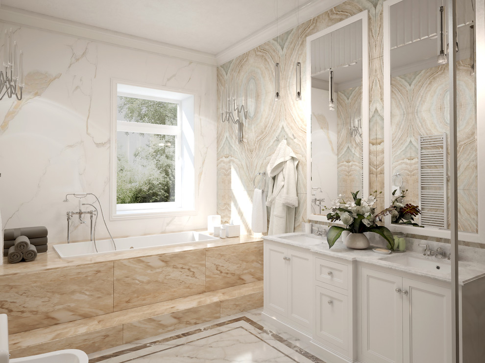 Ванная комната в стиле современная классика