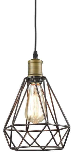 Vintage Polygon Wire Pendant Lighting Oil Rubbed Bronze Vintage Polygon Wire Pendant Lighting Oil Rubbed Bronze