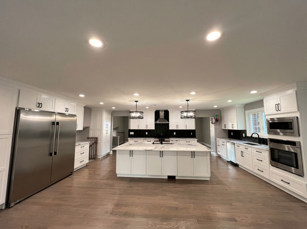 Open Concept Kitchen | Addition to Split Level Teaneck NJ