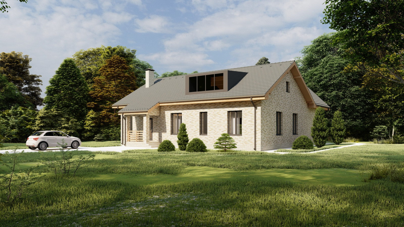 Дом для семьи с тремя детьми в Подмосковье