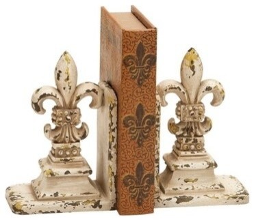 Library Polystone Bookend Pair 11"H, 9"W