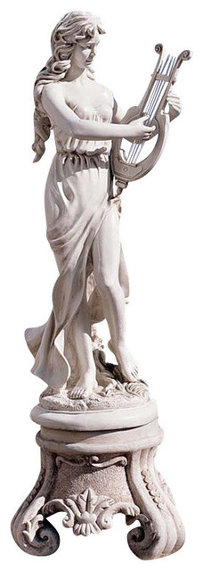 Muse With Harp Sculpture Traditional Garden Statues And Yard Art By Design Toscano Muse With Harp Sculpture Traditional Garden Statues And Yard Art By Design Toscano