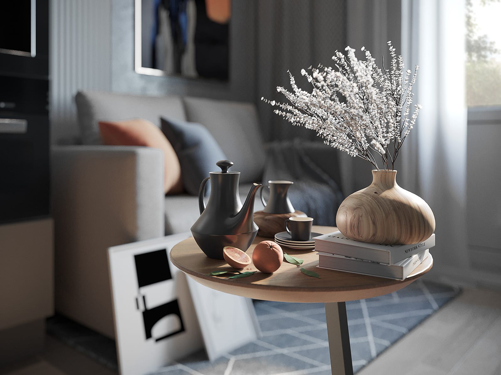 Утро в современной квартире...