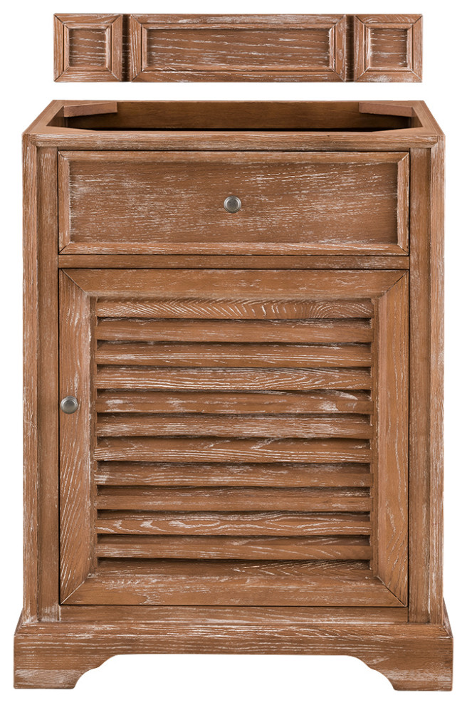 Savannah 26" Single Vanity Cabinet, Driftwood, No Top