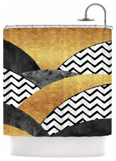 Need Teal Black Shower Curtain 69, Kess Shower Curtains