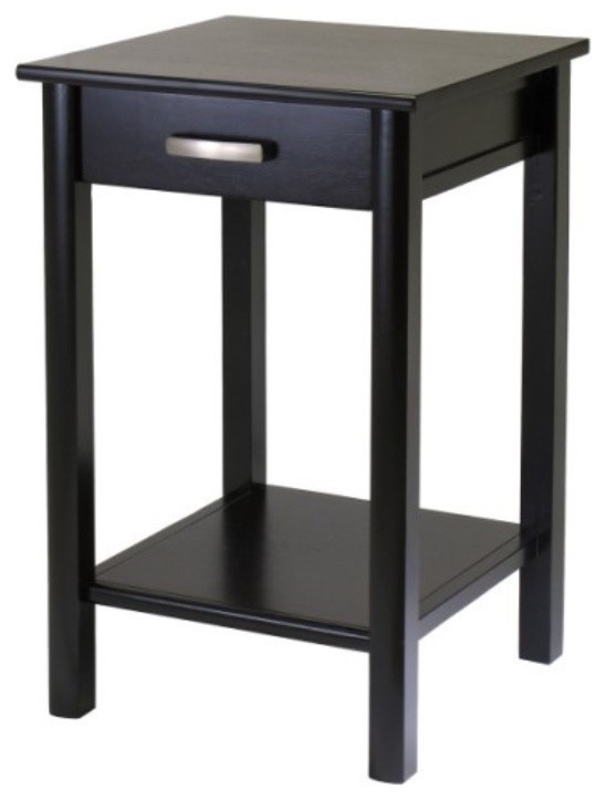 Ergode Liso End Table/Printer Table With Drawer and Shelf