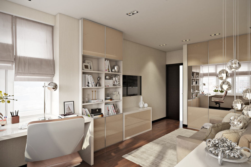 Современный дизайн просторной квартиры