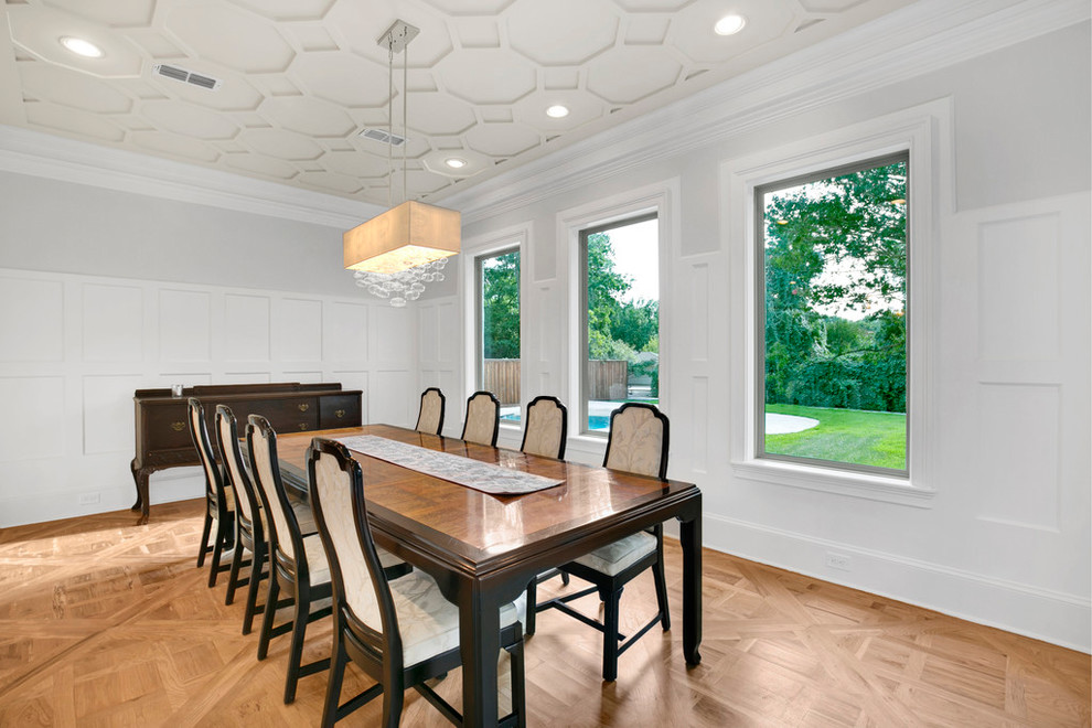 Dining room - transitional dining room idea