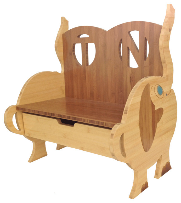 Elephant Bench with Drawer H, J